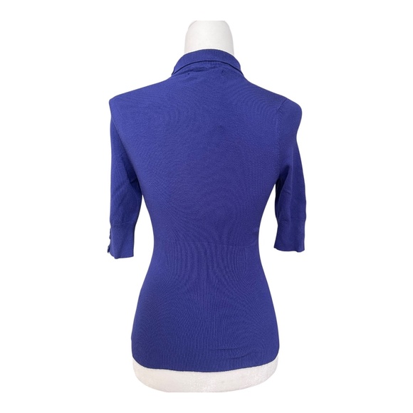 Express Knit Turtleneck Short-Sleeve with Buttons size XS Women's - Picture 3 of 13